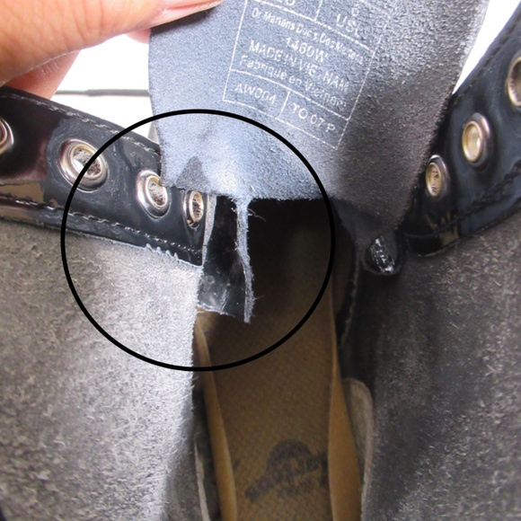 Dr Martens Women's 1460 Patent Leather Boots Black Lamper Size 6 US L 4 UK - Picture 11 of 12